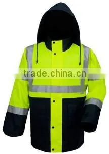 Yellow Safety Reflective Jacket ,reflective Safety Light Jacket,work Jacket With Reflective Stripes photo-3
