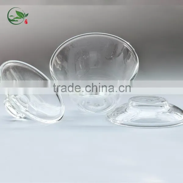 2016 Hot Selling Borosilicate Heat-resistant Gaiwan Mouth-blown Clean Glass Lid Tea Cup And Saucer Tea Set photo-5