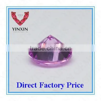Shining High Quality Round Shaped Synthetic Ruby Gemstone photo-2