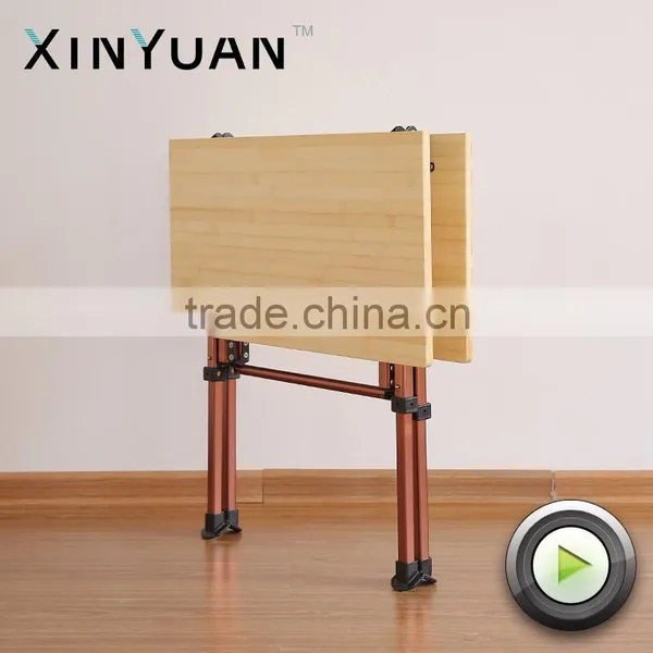 China Height Adjustable Folding Bamboo Table Outdoor Use Supplier photo-5