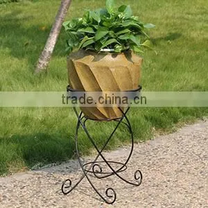Hotel Use Luxury Pot Fashion Pots Fiberglass Plants Container and Flowers Pots Floating Bonsai photo-3