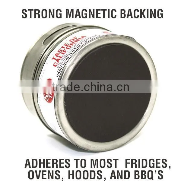 Taste of California-gourmet Spice Blends in Megnetic Stainless Steel Can With 2 Puring Options for Shaking and Pouring photo-4