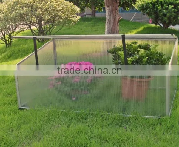 Single window greenhouse,material PC,PVC