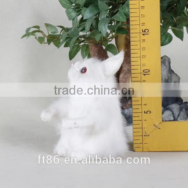 Animated Cheap Realistic Plush Realistic Bunny Figurine photo-6