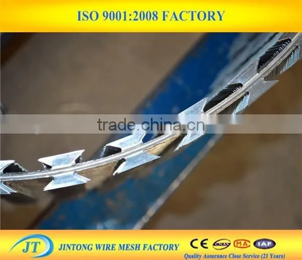 Cbt -65 High Tensile Galvanized Barbed Razor Wire Price photo-3