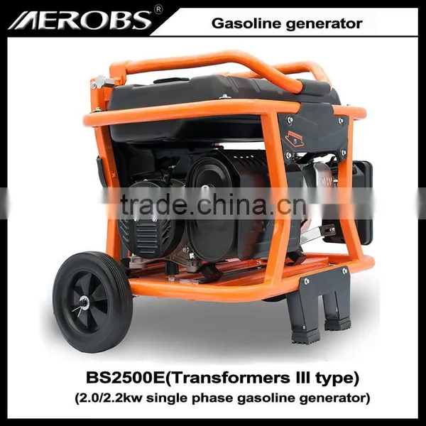 BS2500E 2.0 2.2KW Single Phase Electric Start Gasoline Generator photo-3
