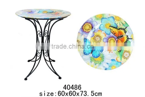 Dragonfly Bird Bath Bowl With Metal Stand for Bird Applicatigon photo-6