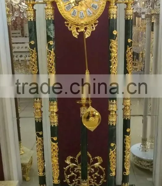 Magnificent French Louis XV Style Palace Standing Clock, Dore Bronze Antique Standing Clock photo-4
