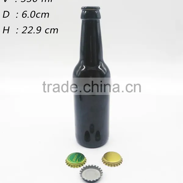 330ML Amber Beer Glass Bottle, Customized Logo photo-3