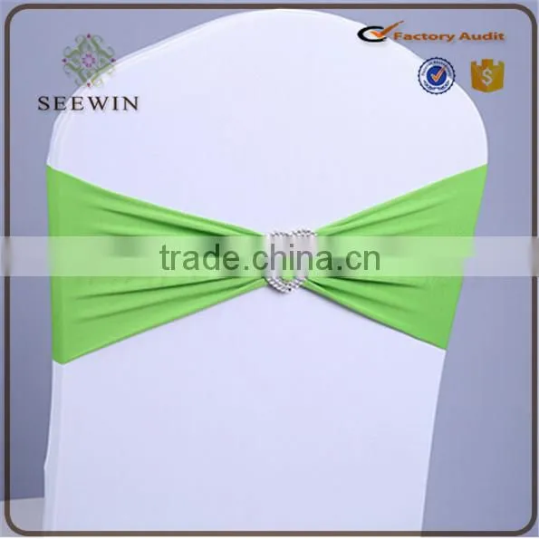Beautiful Spandex Chair Sash With Buckle for Wedding Deco photo-2
