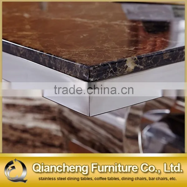 Marble Top Coffee Table With Metal Base for Banquet Hall photo-4