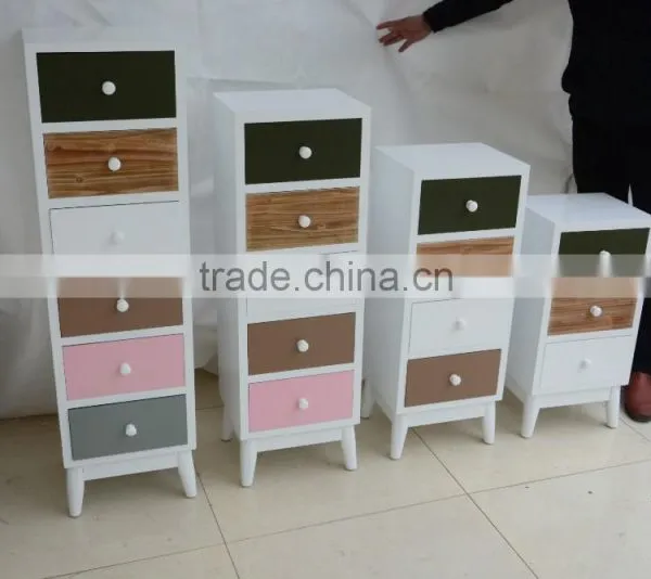 UEnjoy Shabby Chic Pair of Bedside Table Unit Wooden Cabinet 2 Drawers Nightstand Bedroom photo-6
