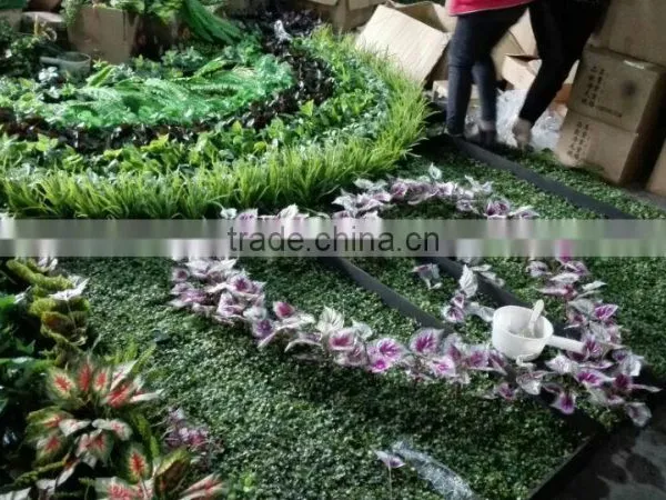 Fake Green Plant Wall Manufacture Decoration Indoor Fake Flower Plant Wall photo-2