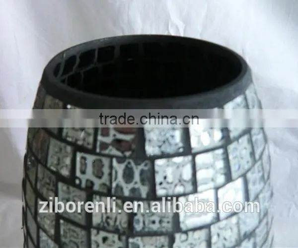New Design Leopard Print Pattern Oval Shaped Glass Vase photo-4