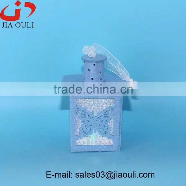 New Design Easter Decorations With LED Light Non-woven House and Chimney Shape Hanging Decorations photo-2