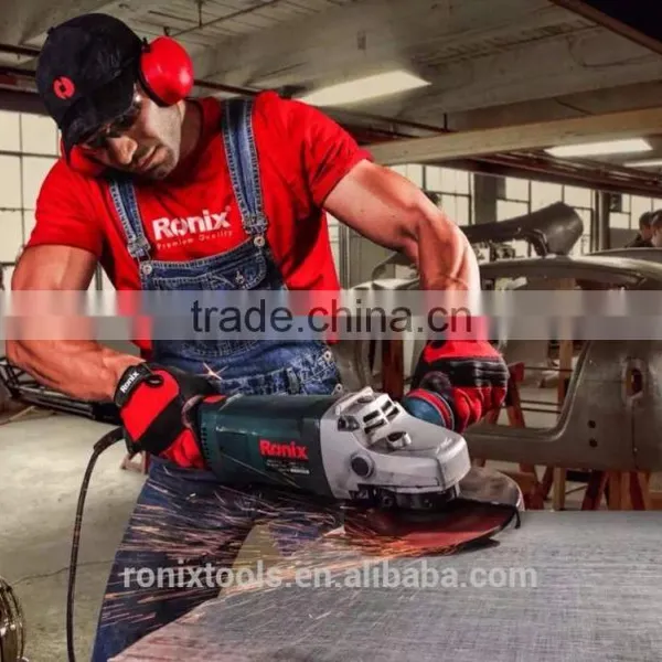 RONIX HIGH QUALITY INDUSTRIAL LEVEL ANGLE GRINDER 180MM-2400W MODEL 3210 photo-3