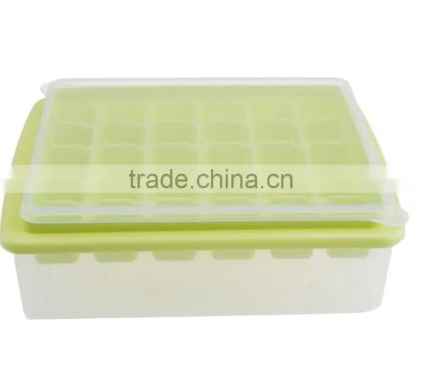 Rectangle Shape Home Use Silicone Ice Cube Mold With Lid photo-2