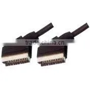 Black color 9 pin Scart cable