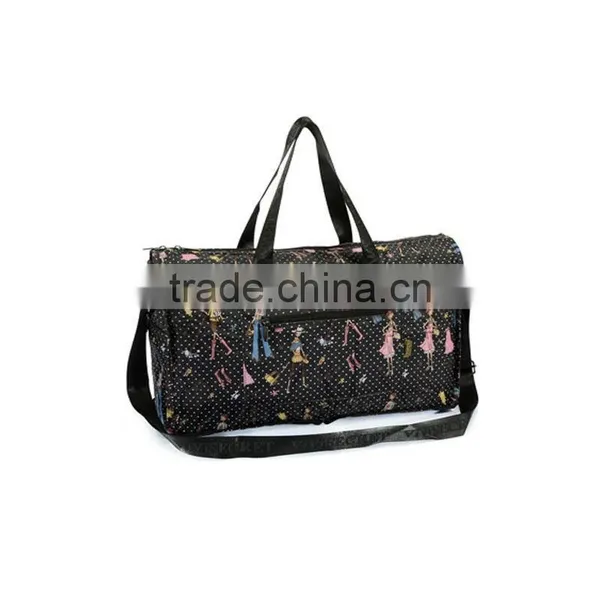 Fashion New Design Folding Tote Shoulder Shopping Travel Bags Foldable Portable Duffle Bags photo-2