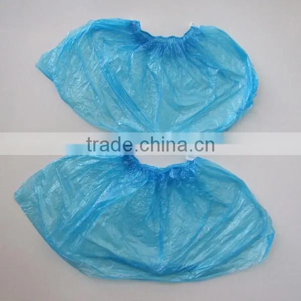 Machine Made Disposable PE Shoe Cover,Disposable PE/CPE/plastic Shoe Cover,hot Sales Disposable Plastic Rain Shoe Covers