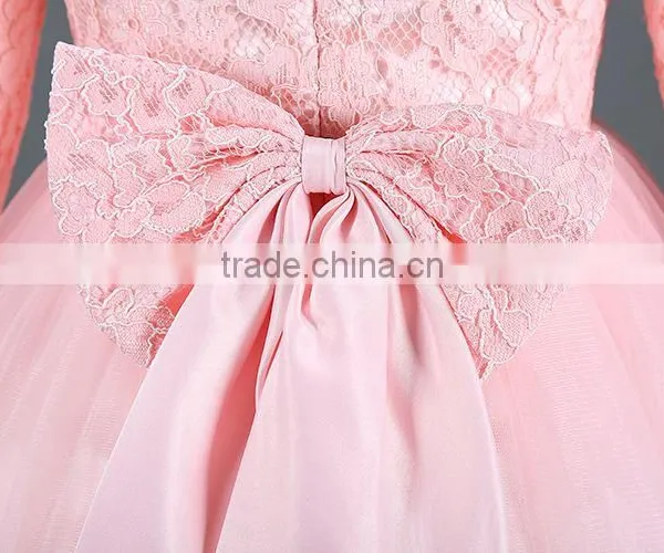 New Design Baby Girl Baptism Christening Dress Lace Tutu 1 Year Girl Baby Birthday Dress Wedding Party Girls Autumn Dresses Kids photo-4