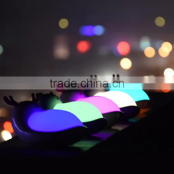 UCHOME Cute Wizard Colorful Led Energy Saving Touch Eye Lamps Feeding Bedding Warm Hearts Night Light photo-6