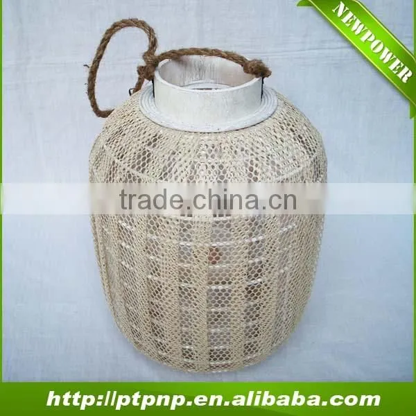 Cheap Handmade Wood Candle Lantern for Garden