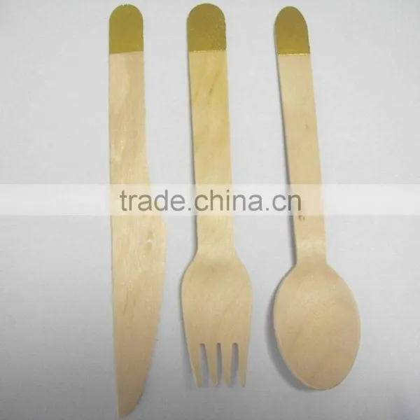 Promotion Wooden Cutlery With Color Logo Printed photo-3
