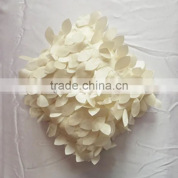 Fancy Chiavari 3D Taffeta Chair Cap/Chair Hood Purple Wafer & Cream Leaf 2 Color For Customs Choice photo-6