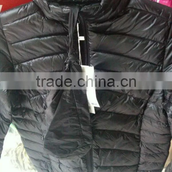 2015 New Design Down Jacket Short Style Light Down Jacket With a Bag Functional Fabric European Standard
