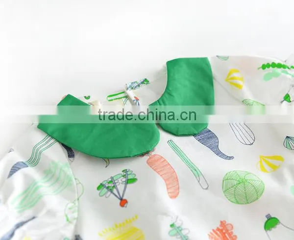 2017 Hot Sale Vegetables Printing Short Sleeve Bodysuits for Infant photo-3