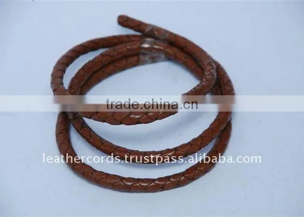 3mm Braided Leather Cords photo-2