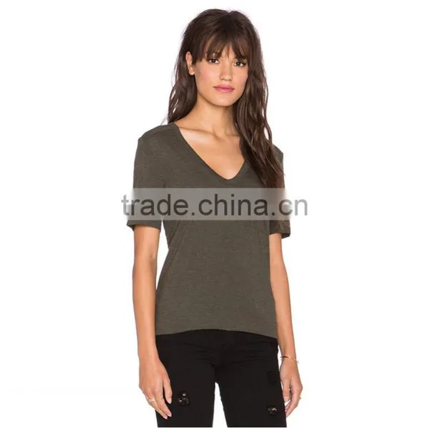 95 Cotton 5 Spandex Extended t Shirt Blank Vintage t Shirts photo-2