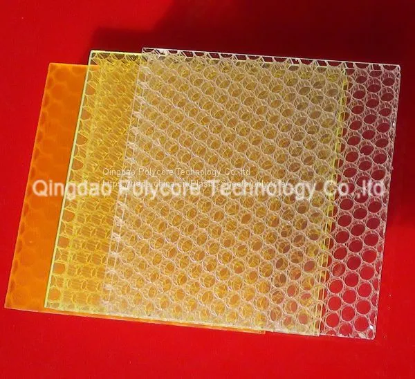 Waterproof Light Weight Stiffness Strength PC Honeycomb Core photo-5