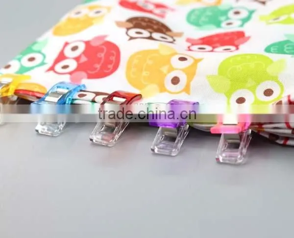 75 PCS Colorful Sewing Binding Plastic Spring Wonder Clips-2.7x1.0cm photo-5