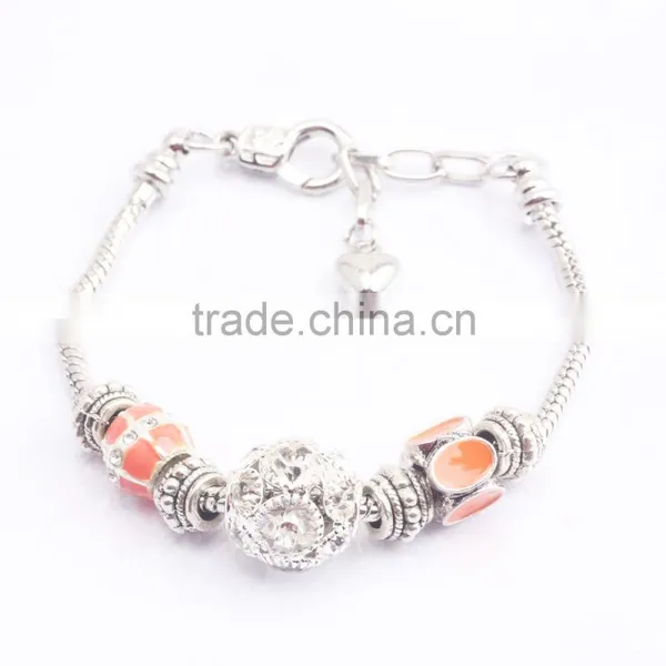 17-21cm Silver Plated Snake Chain Lobster Clasp European Fashion Bracelet BL1003