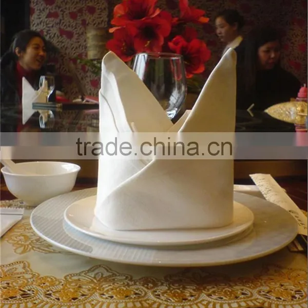 Wedding Polyester Jacquard Monogrammer Napkin With Ring photo-5