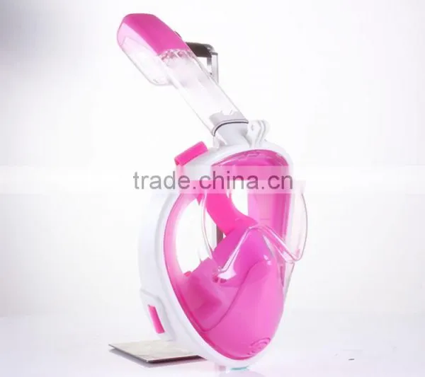 High Quality Silicone Full Face Diving Mask 180 Degree Snorkel Mask Snorkel for Mask With Gopro Mount photo-6