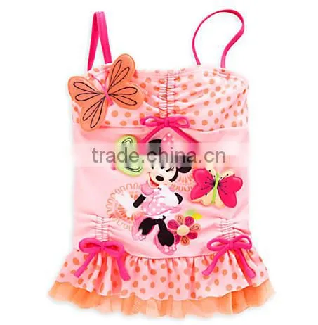 One Piece Child Litter Kids Elsa Girls Swimwear Bikini Kids Swimsuit For Girls Shoulder Bathing Suit Baby Infant Swimwear photo-2