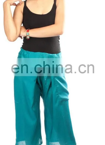 Thai Fisherman Pants Cotton 100% Wrap Unisex Yoga Boho Capri Long Trousers photo-5