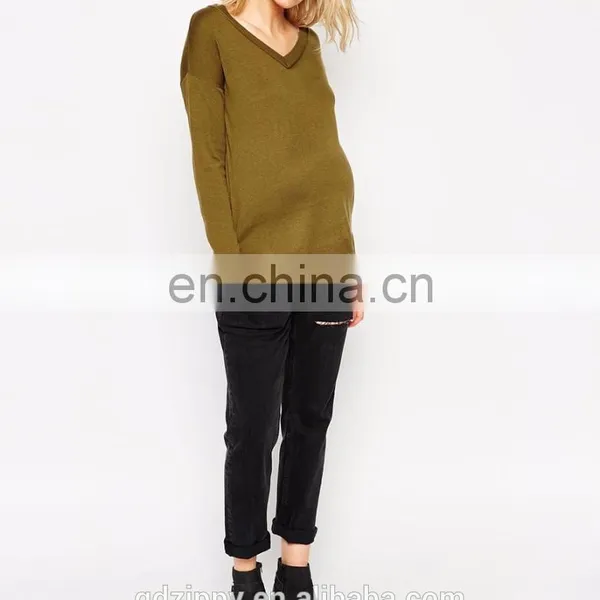 Knit Wear Middle Age Women Maternity Tops photo-5