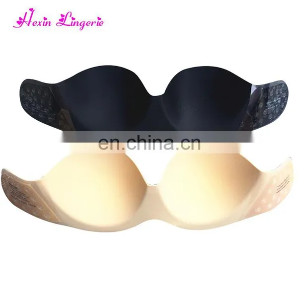 New Arrival Underwire Solid Black Backless Push up Wholesale Strapless Silicone Bra photo-5