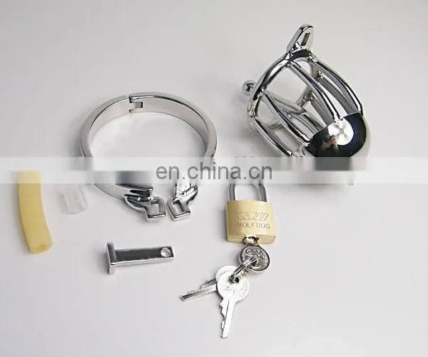 2015 New Design Stainless Steel Lockable Cock Cage Penis Cage photo-2