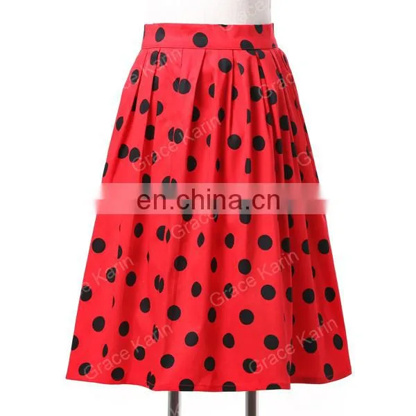 19 Colors ! Grace Karin Colorful Cheap Occident Short Retro Vintage Dress Women Vintage Cotton Skirt CL6294-1# photo-2