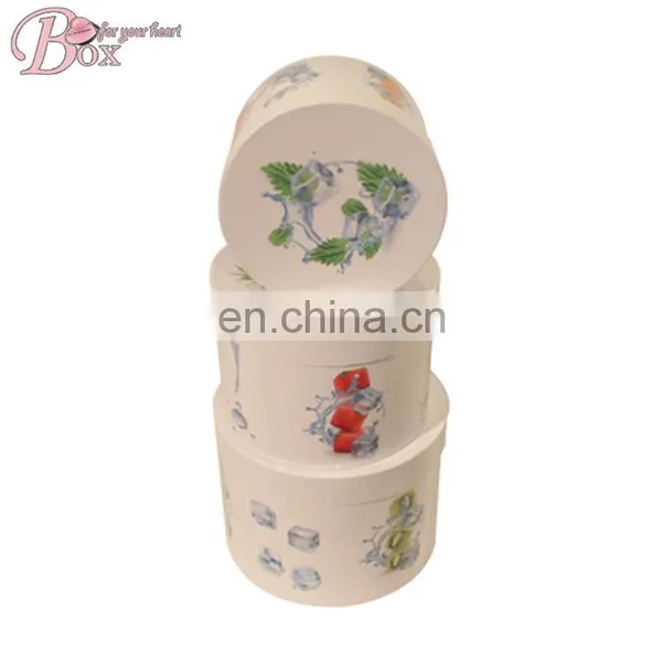 Fruit Pattern Cute Paper Storage Box Round Gift Box photo-3