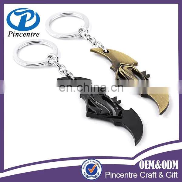 Wholesale Superhero Marvel Batman Bat Metal Keychain With Key Ring in Store photo-4