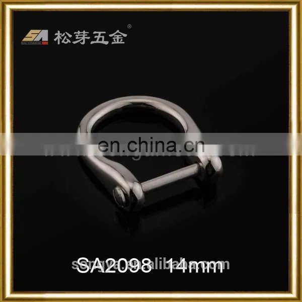 Customized Factory Produced Removable D Ring, Plated Removable D Ring, Zinc Alloy Metal D Ring photo-2