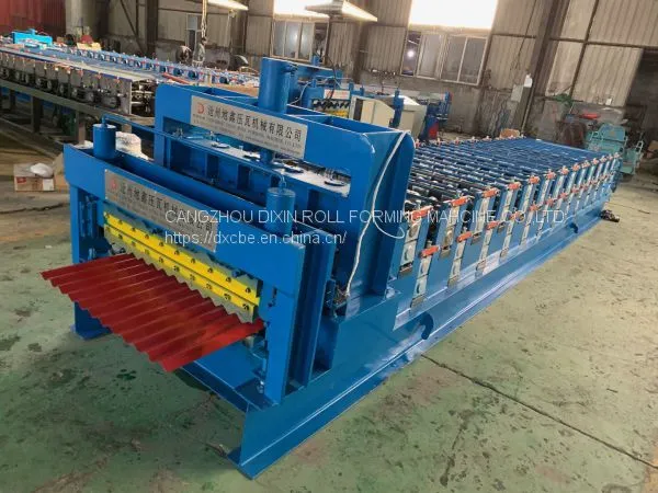 Automatic Double Layer Trapezoidal Ibr Wall Panel Roofing Sheet Tile Making Roll Former Forming Machine With Good Quality photo-3