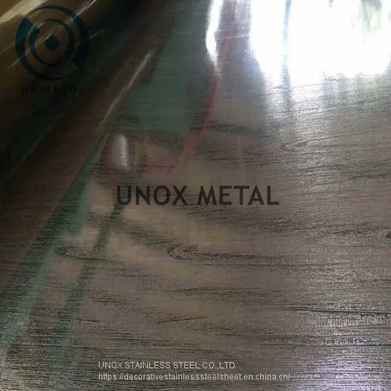 Tree Bark Pattern Embossed Stainless Steel Sheet and Coil Option in Customized Pattern Made