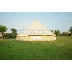 6m Canvas Bell Tent Custom Canvas Bell Tent Camping Teepees Manufacturer Canvas Camping Tents photo-2